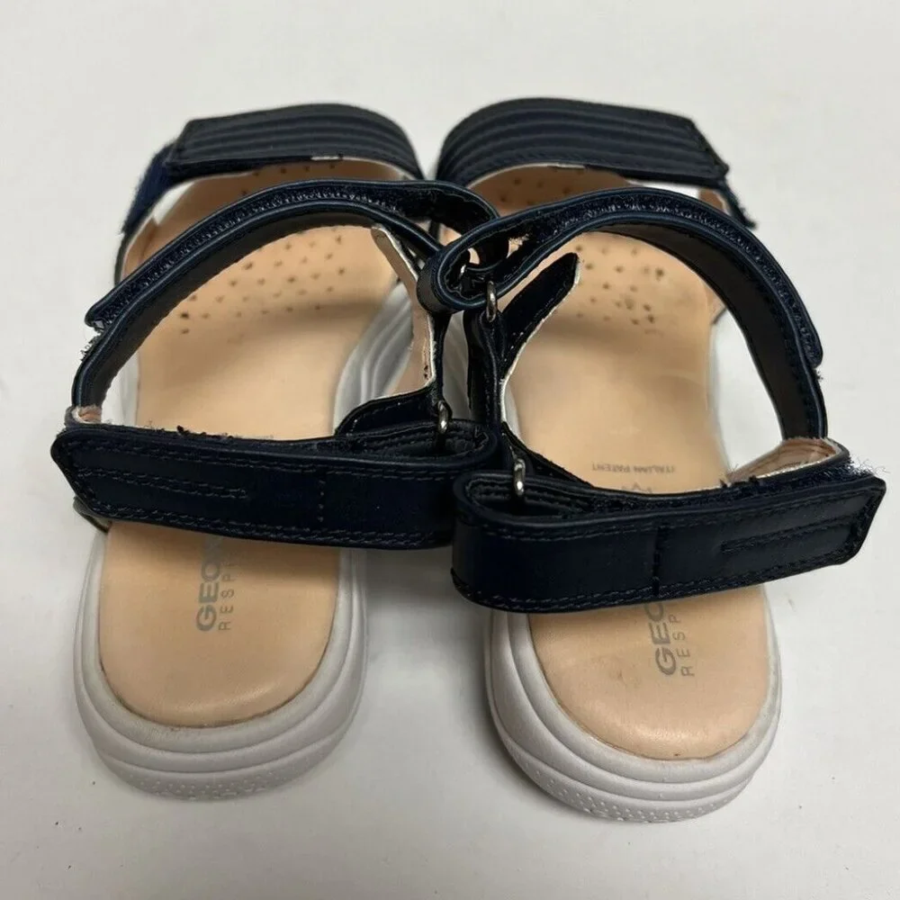Geox Little Kids' Deaphne 2 Sandals Blue, Girls' Size EU32 M US1